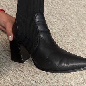 Steve Madden Black Heeled Boots